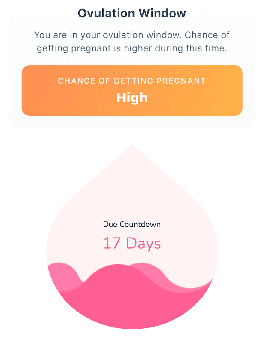 Period, ovulation and safe days tracker screenshot